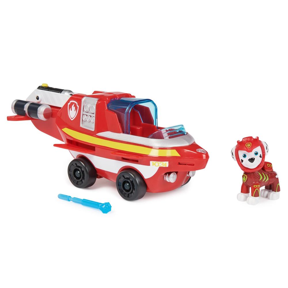 Foto 3 pulgar | Set de Juegos Spin Master Paw Patrol: Aqua Pups Marshal con Vehículo Acuático Delfin