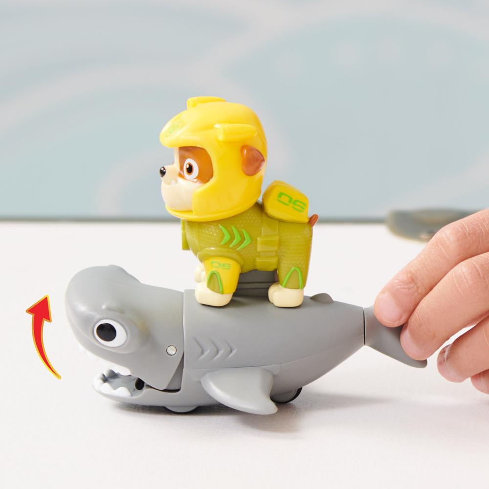 Foto 4 pulgar | Figura Paw Patrol Aqua Pups Rubble y Tiburón 2 Piezas