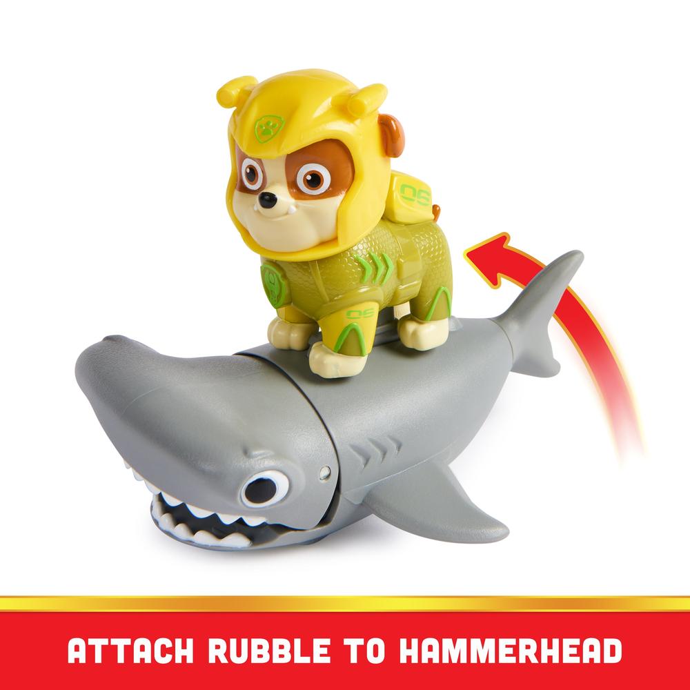 Foto 4 | Figura Paw Patrol Aqua Pups Rubble y Tiburón 2 Piezas