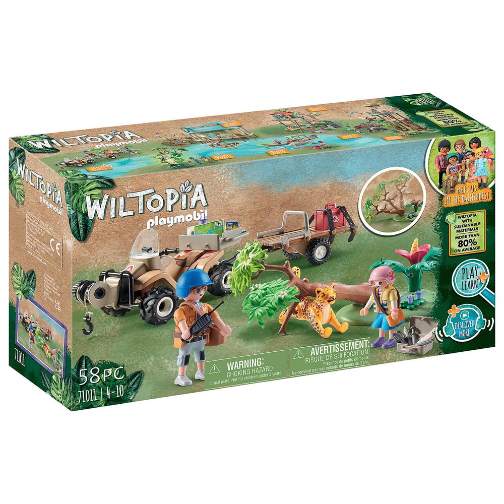 Set Playmobil Wiltopia: Equipo de Rescate de Animales 58 Piezas