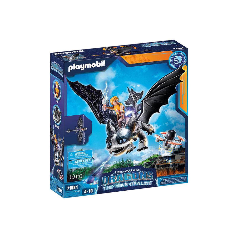 Foto 3 pulgar | Figuras Playmobil Dragons: Los Nueve Reinos - Thunder y Tom 39 Piezas