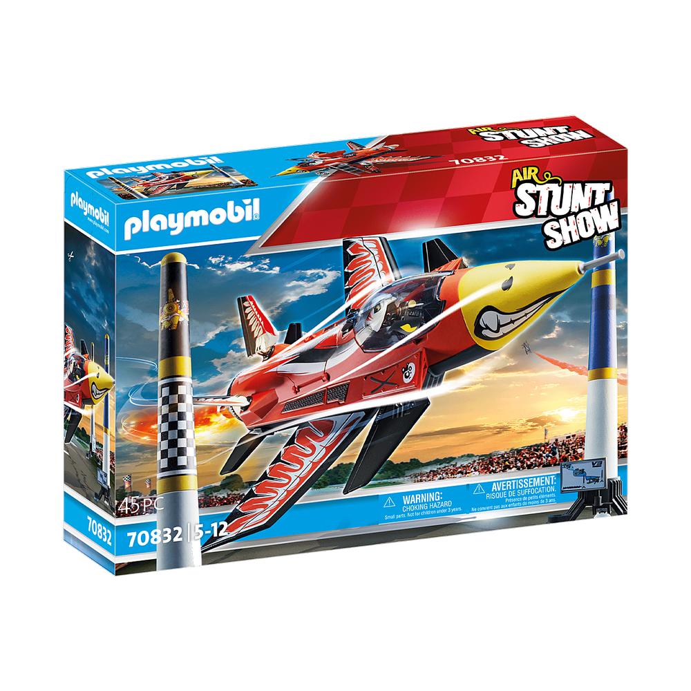 Foto 3 pulgar | Playmobil Stunt Show: Espectáculo de Acrobacias Aéreas Eagle Jet 45 Piezas
