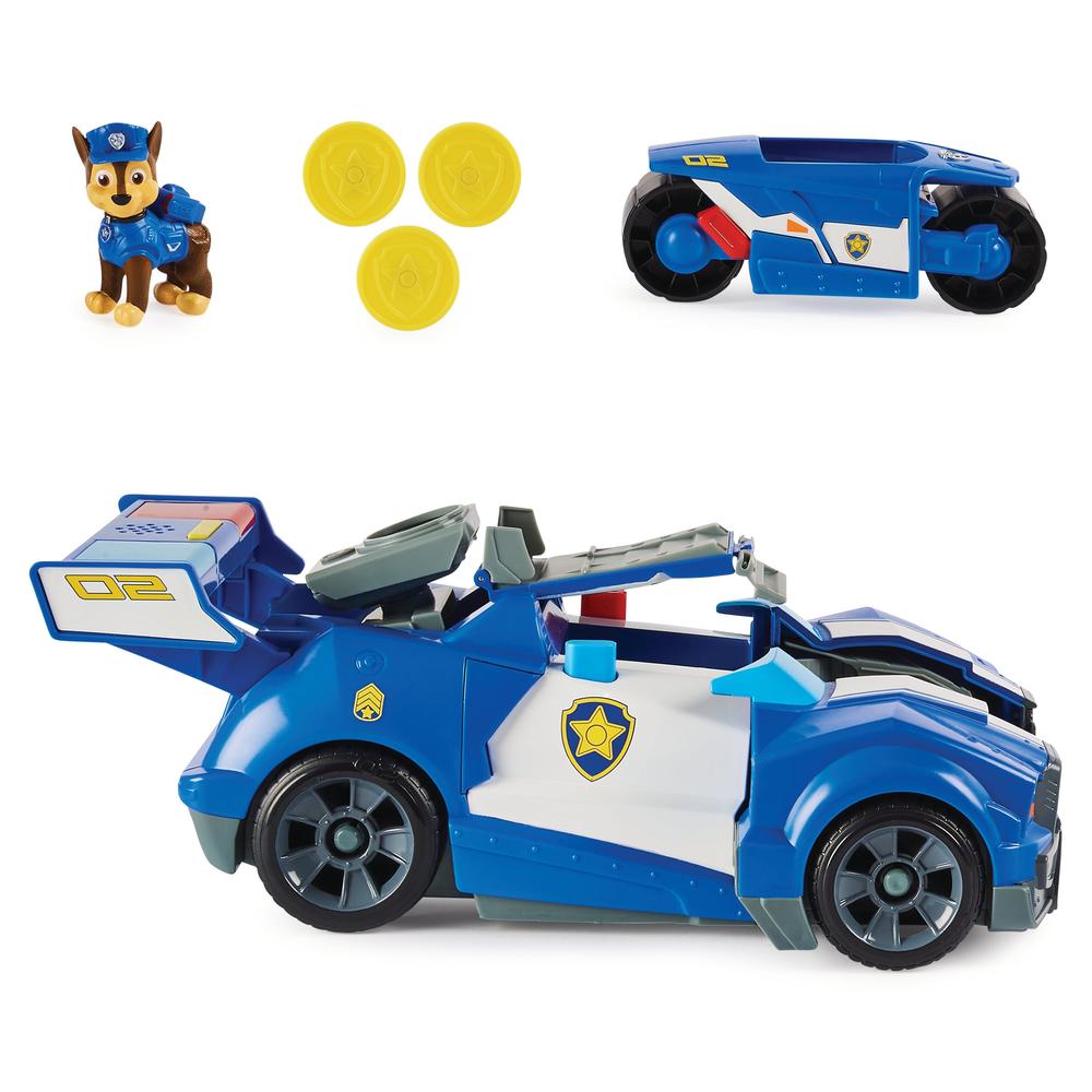 Set Paw Patrol La Película Vehículo Transformable - Chase