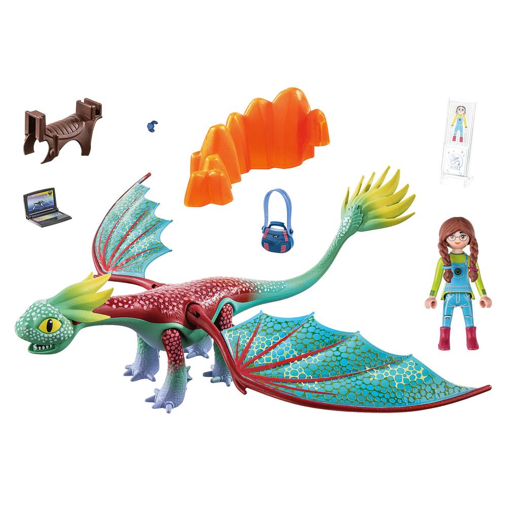 Foto 3 pulgar | Playmobil Dragons: The Nine Realms Feathers y Alex