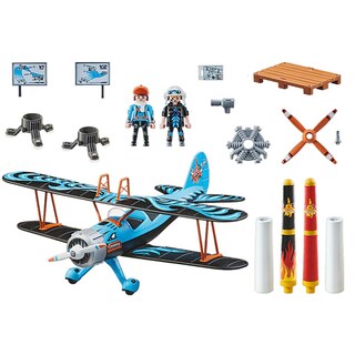 Foto 2 | Playmobil Stunt Show: Espectáculo De Acrobacias Aéreas Biplano Phoenix