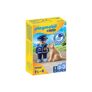 Foto 1 | Playmobil 123: - Policía Con Perro