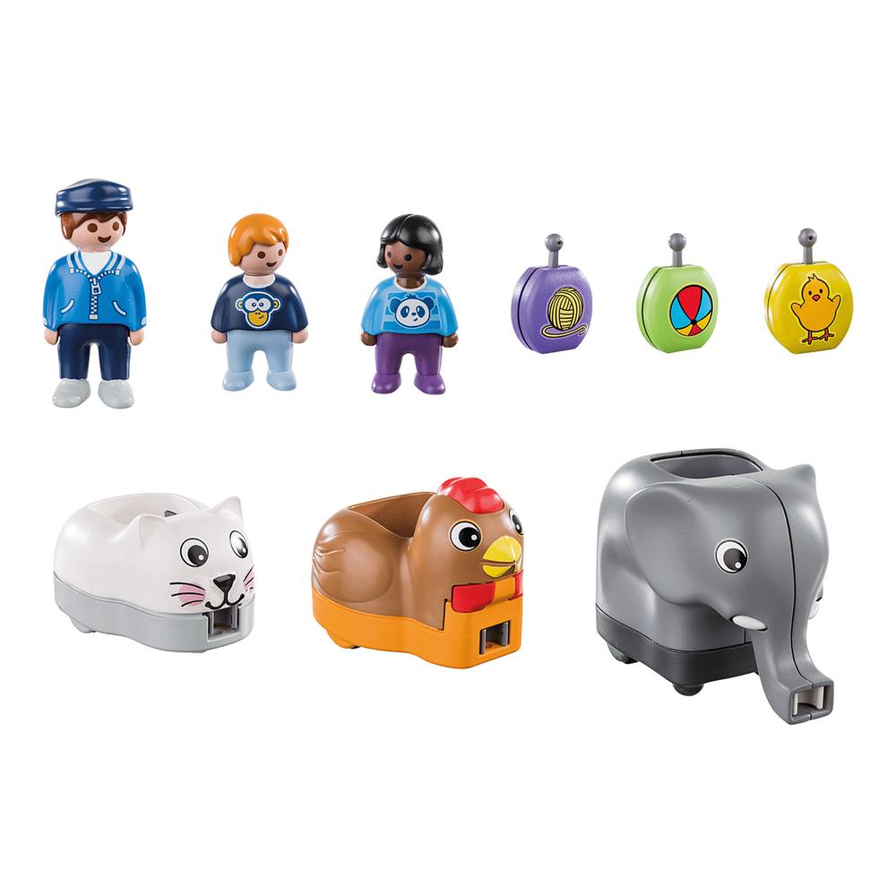 Foto 3 pulgar | Playmobil 123: Tren De Animales