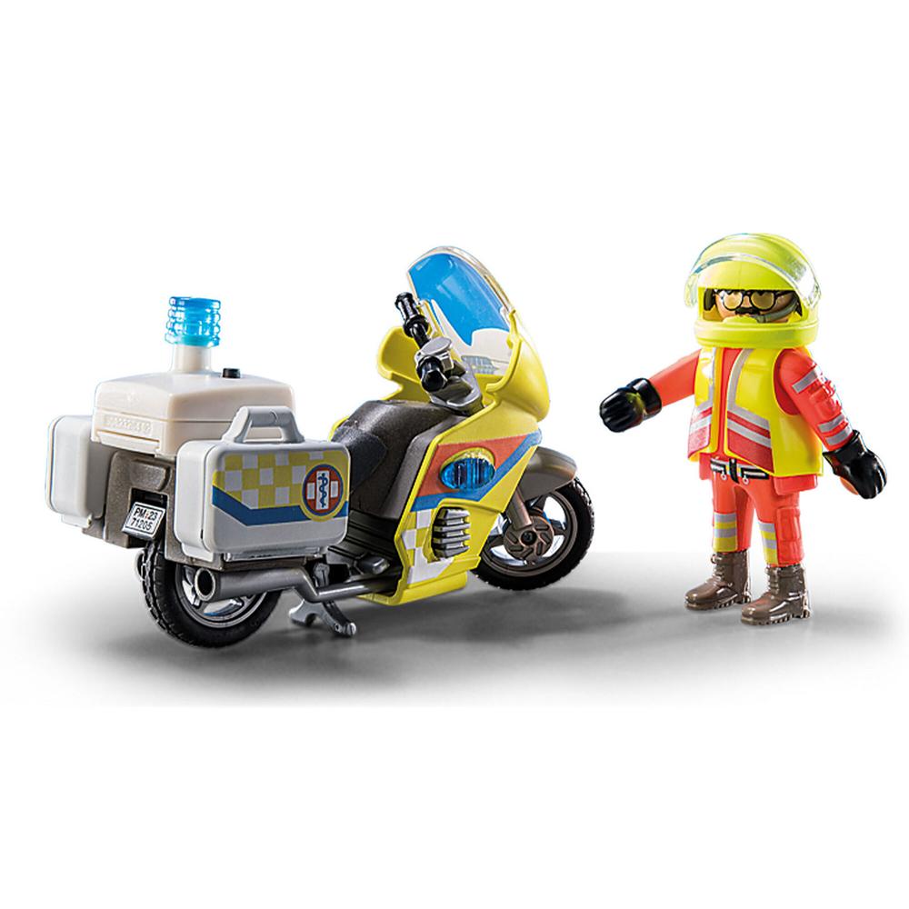 Foto 3 pulgar | Playmobil City Life: Moto De Emergencias Con Luz Intermitente