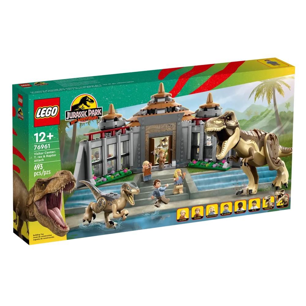 Lego Jurassic World Centro Visitantes T Rex Y Ataque Del Raptor 76961 de 693 Piezas