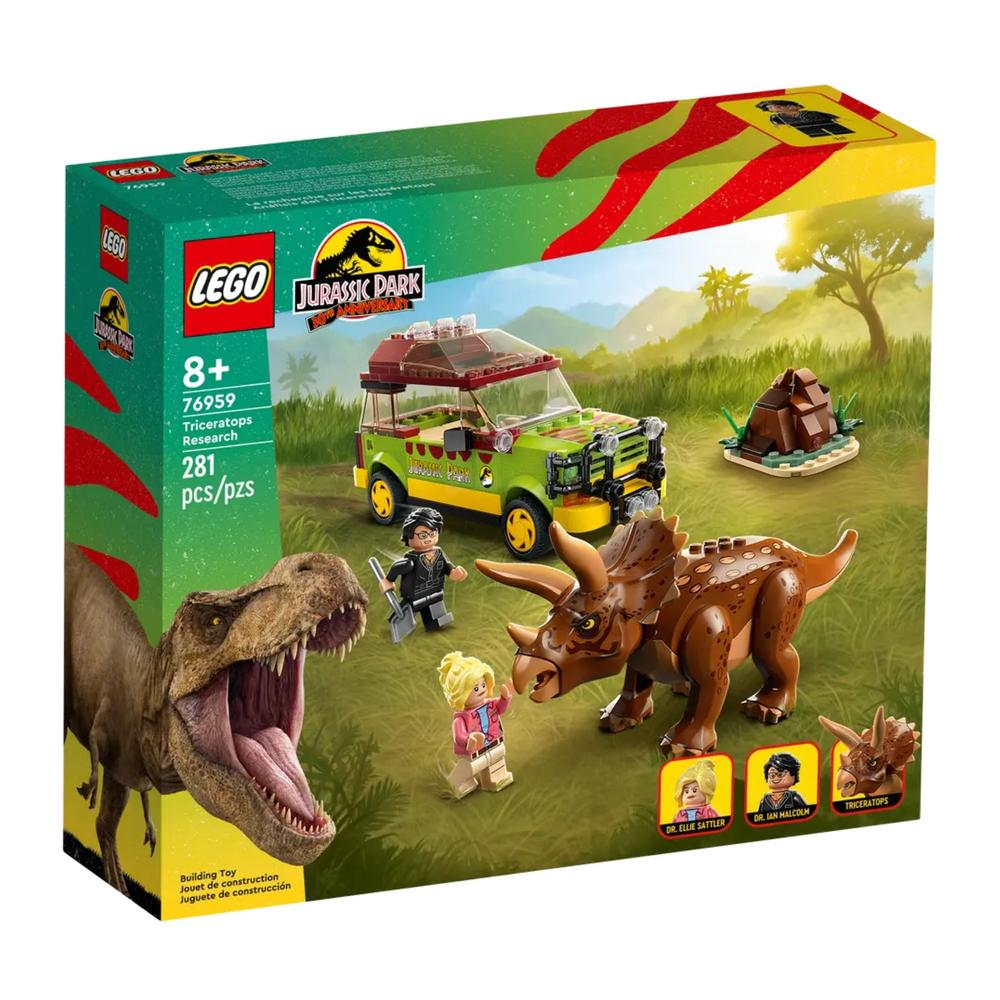 Foto 2 pulgar | Lego Jurassic World Analisis Del Triceratops 76959 de 281 Piezas