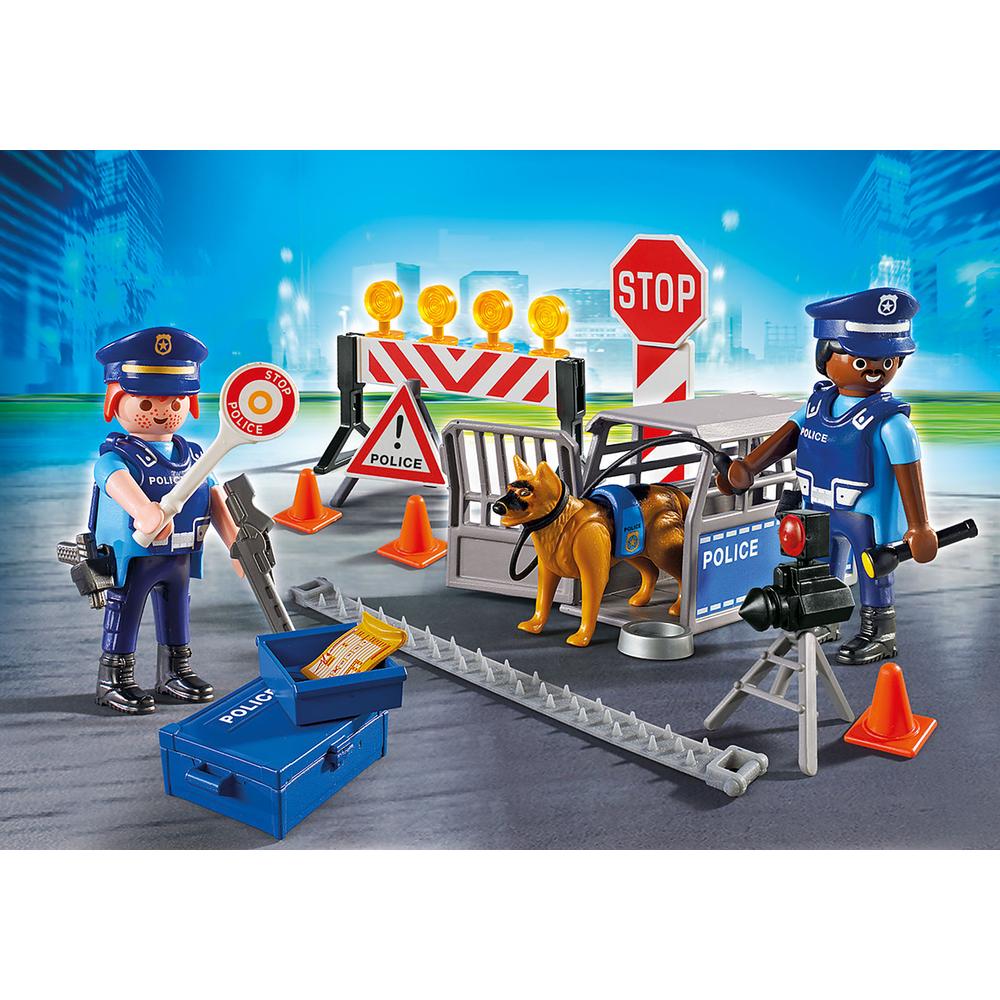 Foto 3 | Set de Juegos Playmobil City Action: Control de Policía