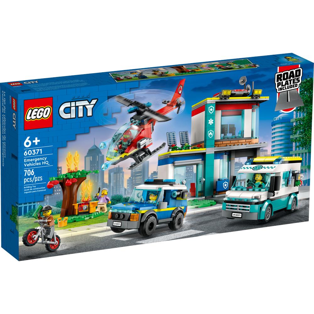 Set de Juegos Lego City Central de Vehículos de Emergencia