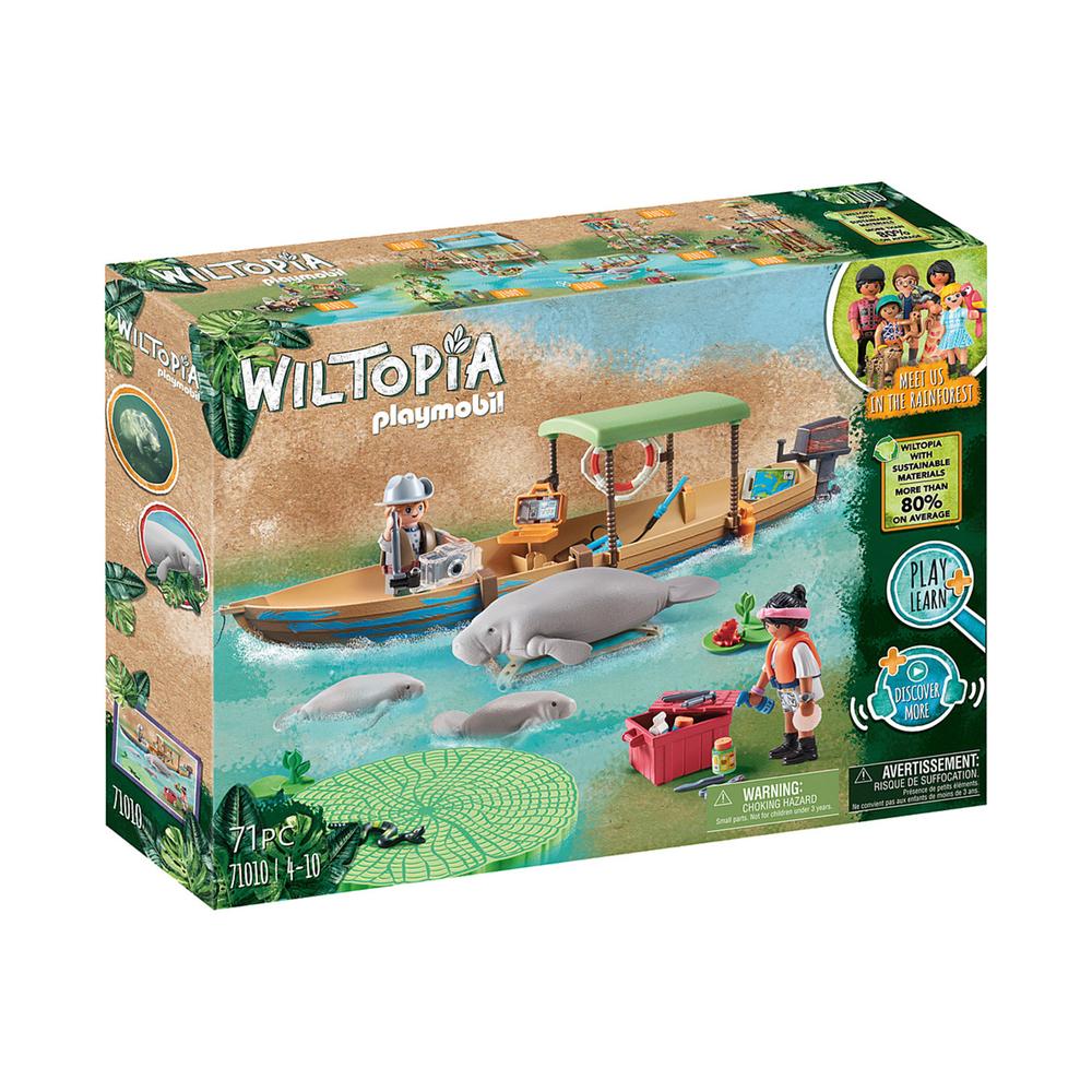 Set de Juegos Playmobil Wiltopia: Viaje en Barco a los Manatíes