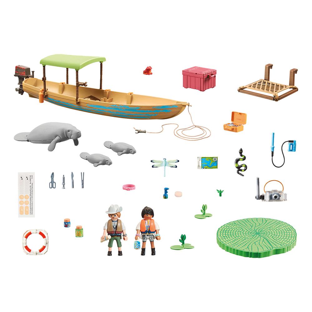 Foto 3 pulgar | Set de Juegos Playmobil Wiltopia: Viaje en Barco a los Manatíes