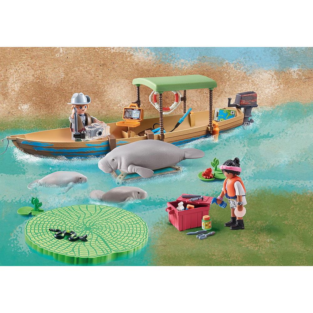 Foto 3 | Set de Juegos Playmobil Wiltopia: Viaje en Barco a los Manatíes