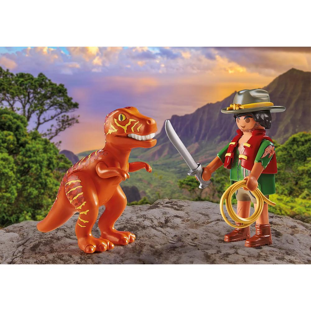 Foto 3 pulgar | Playmobil Duo Pack: Aventurero Con T Rex