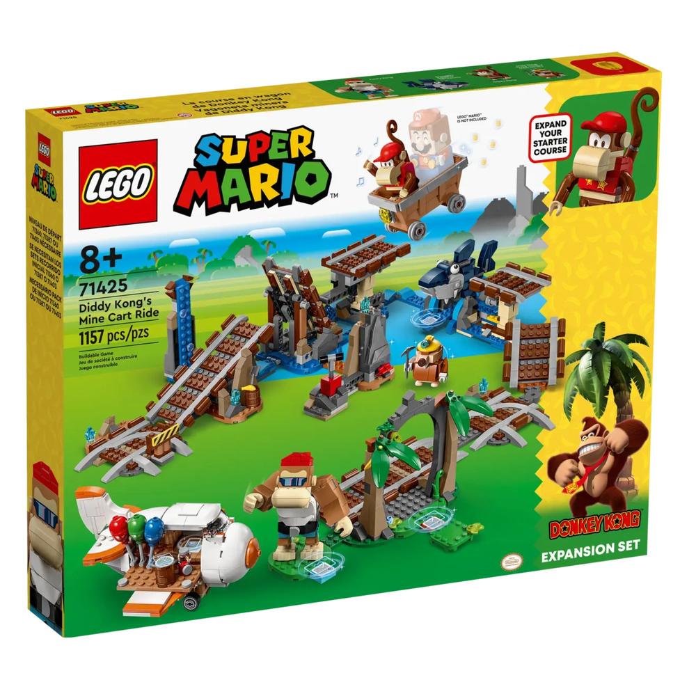 Lego Super Mario Set de Expansión: Vagoneta Minera de Diddy Kong 71425