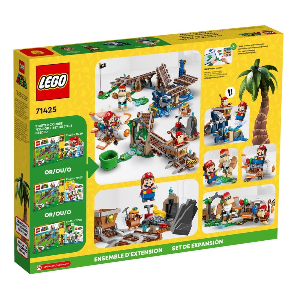 Foto 4 | Lego Super Mario Set de Expansión: Vagoneta Minera de Diddy Kong 71425