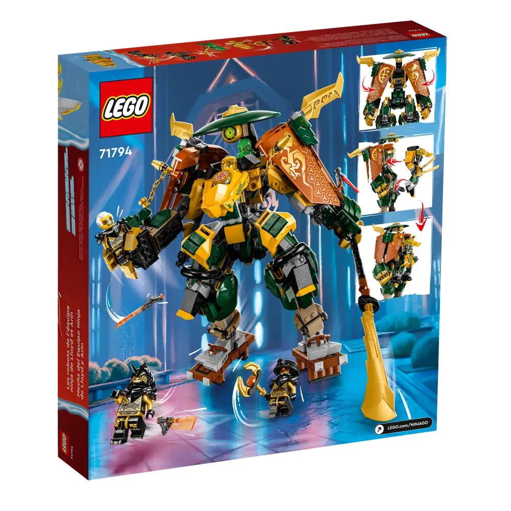 Foto 5 pulgar | Lego Ninjago Mecas Del Equipo Ninja De Lloyd Y Arin 71794