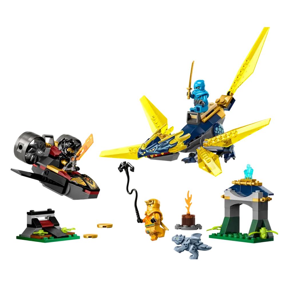 Foto 4 pulgar | Lego Ninjago Batalla Por El Dragon Bebe De Nya Y Arin 71798