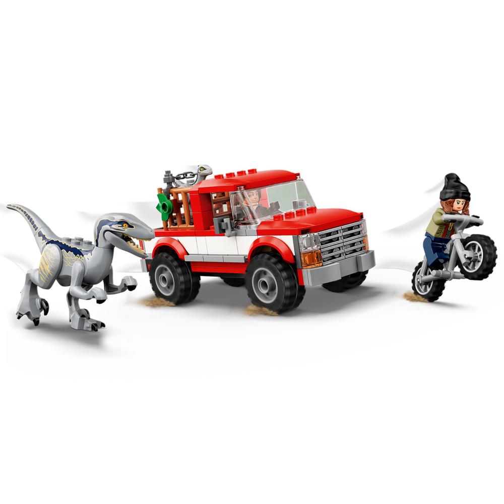 Foto 3 pulgar | Lego Jurassic World Captura De Los Velocirraptores Blue Y Beta 76946