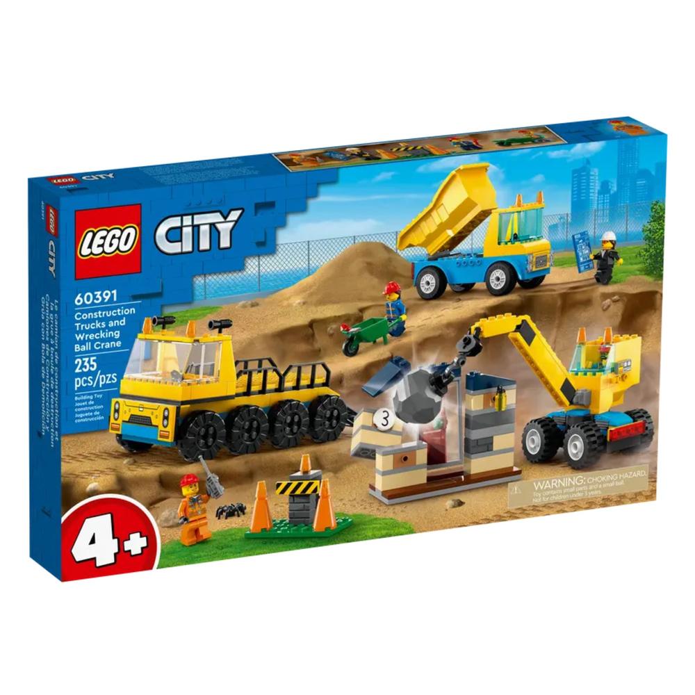 Foto 2 pulgar | Lego City Camiones de Obra y Grúa con Bola de Demolición