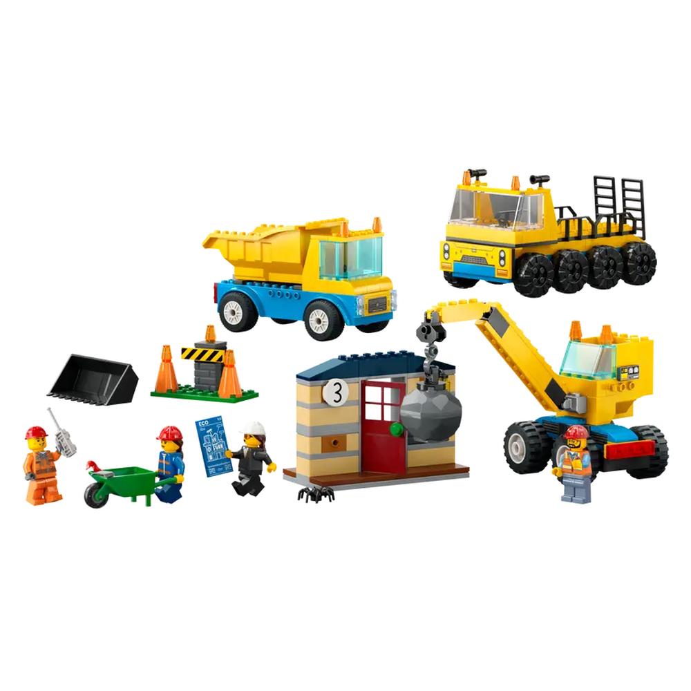 Foto 3 pulgar | Lego City Camiones de Obra y Grúa con Bola de Demolición