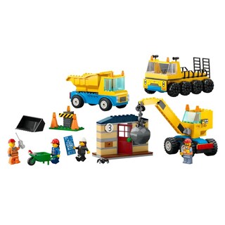 Foto 2 | Lego City Camiones de Obra y Grúa con Bola de Demolición
