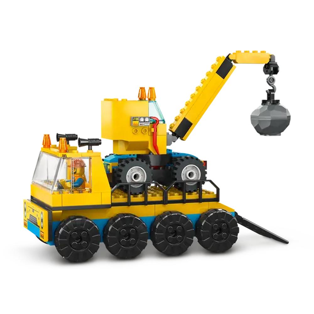 Foto 5 pulgar | Lego City Camiones de Obra y Grúa con Bola de Demolición