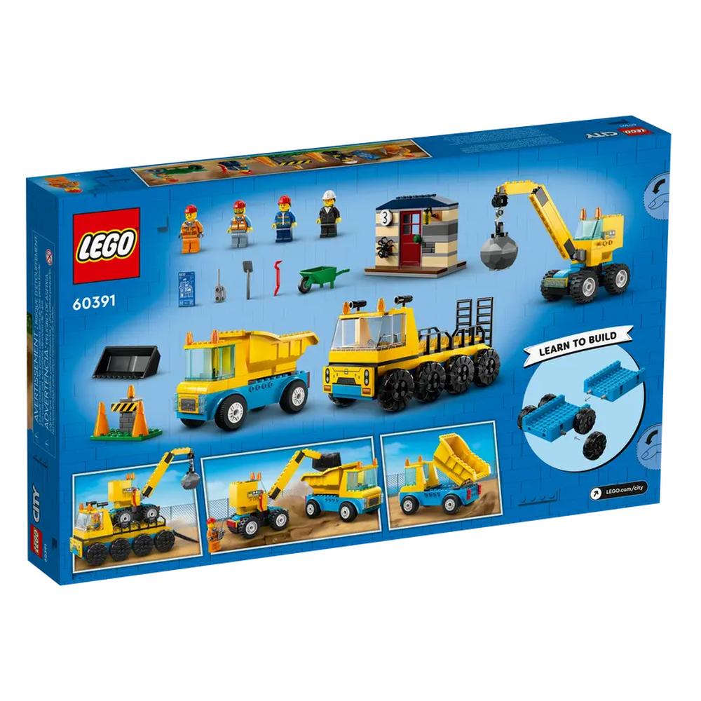 Foto 6 pulgar | Lego City Camiones de Obra y Grúa con Bola de Demolición