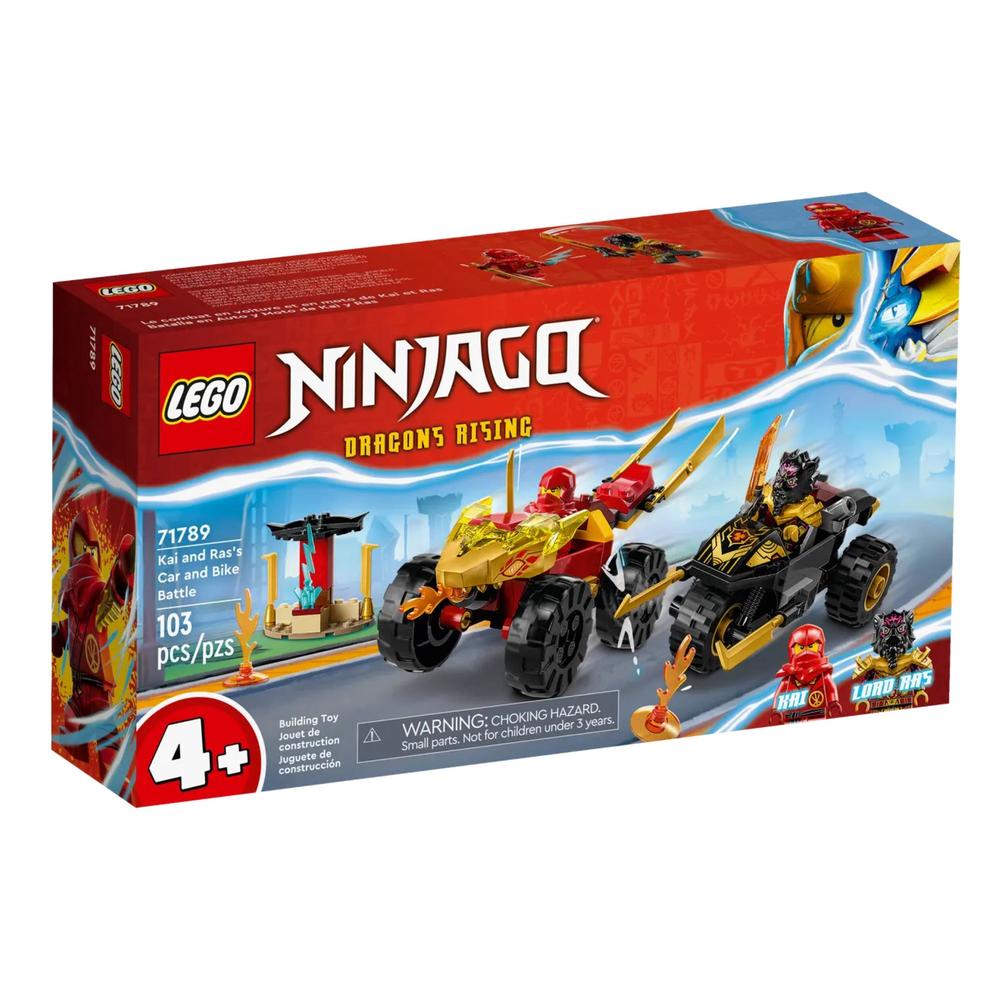 Lego Ninjago Batalla En Coche y Moto De Kai y Ras 71789