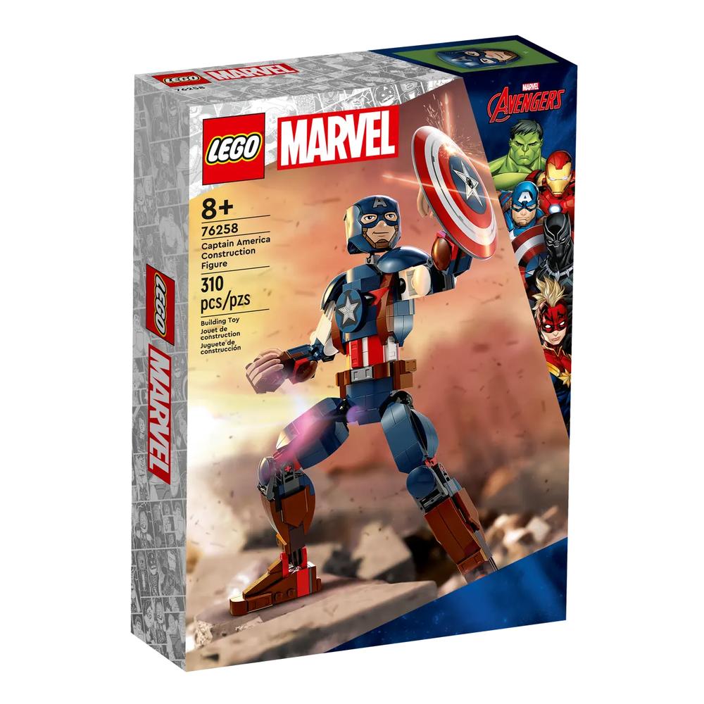 Foto 2 pulgar | Lego Marvel Figura para Construir Capitán América 76258