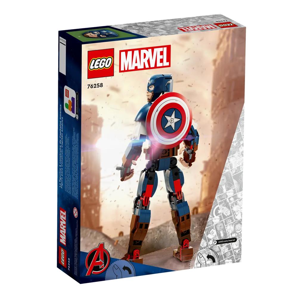 Foto 5 pulgar | Lego Marvel Figura para Construir Capitán América 76258