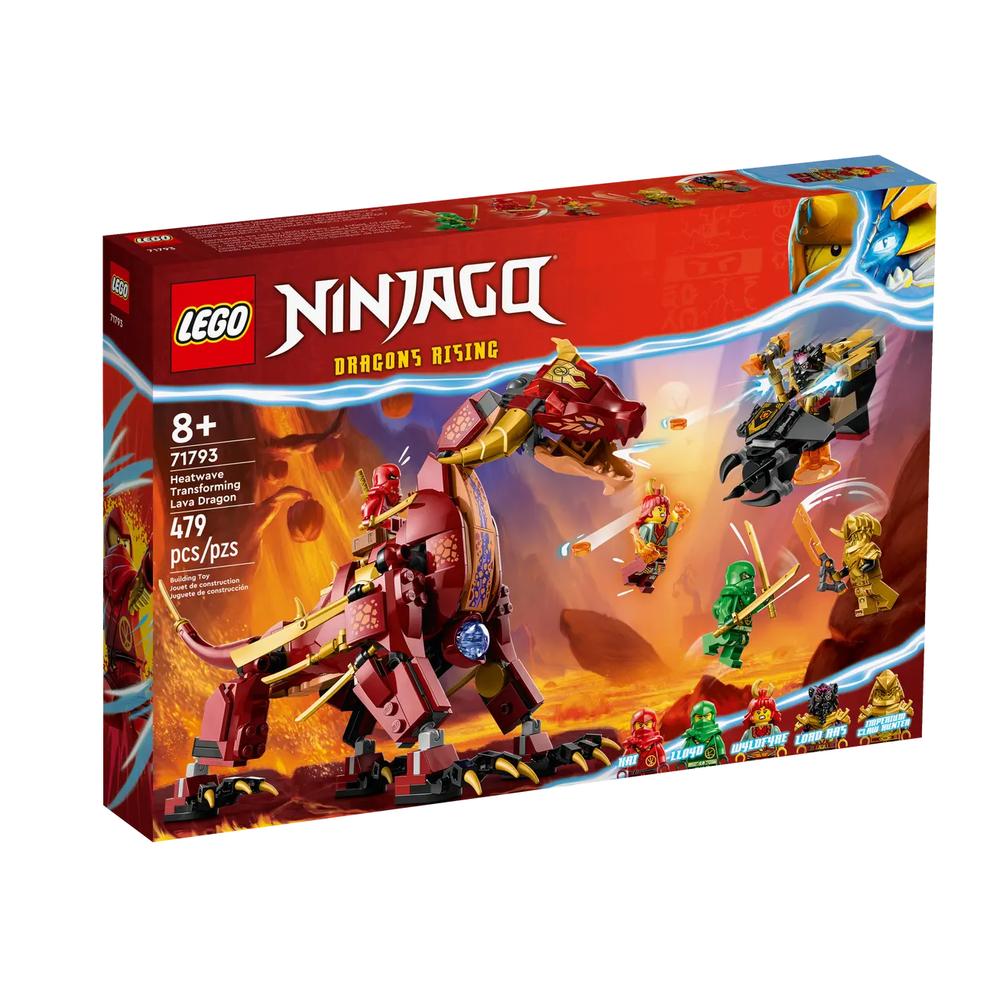 Foto 2 pulgar | Set de Juego Lego Ninjago Dragon de Lava Transformable de Heatwave 71793