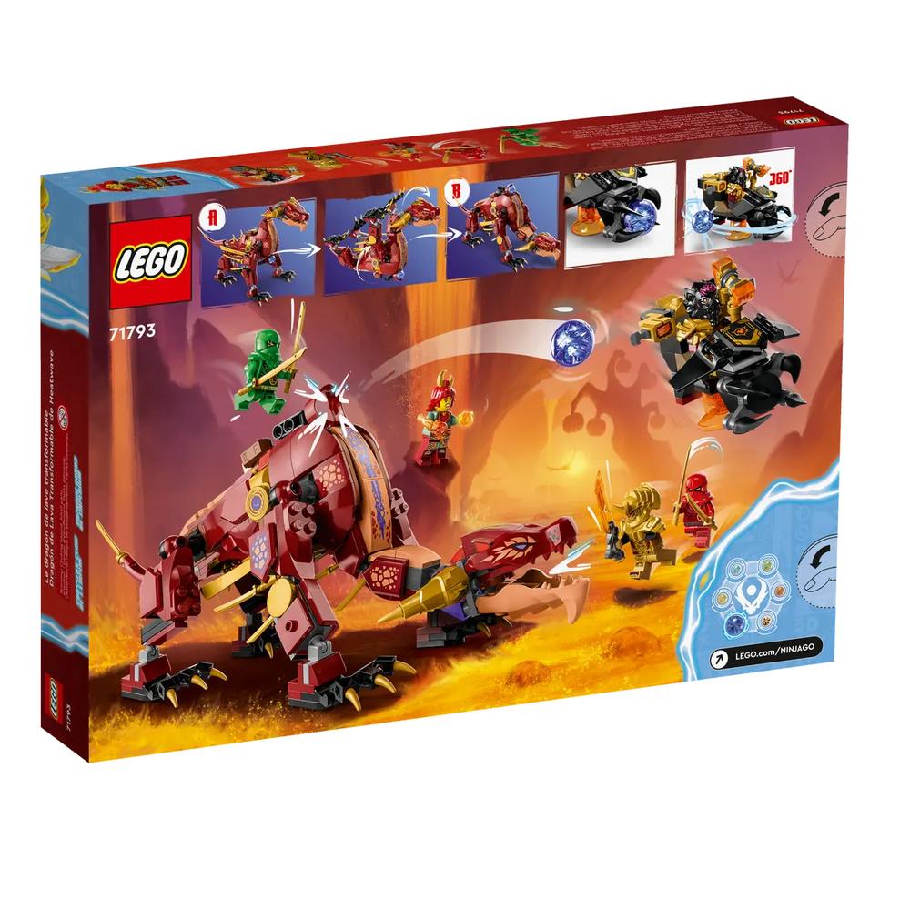 Foto 6 pulgar | Set de Juego Lego Ninjago Dragon de Lava Transformable de Heatwave 71793