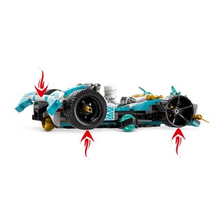 Foto 4 | Lego Ninjago Zane Dragon Power: Deportivo de Competición Spinjitzu 71791