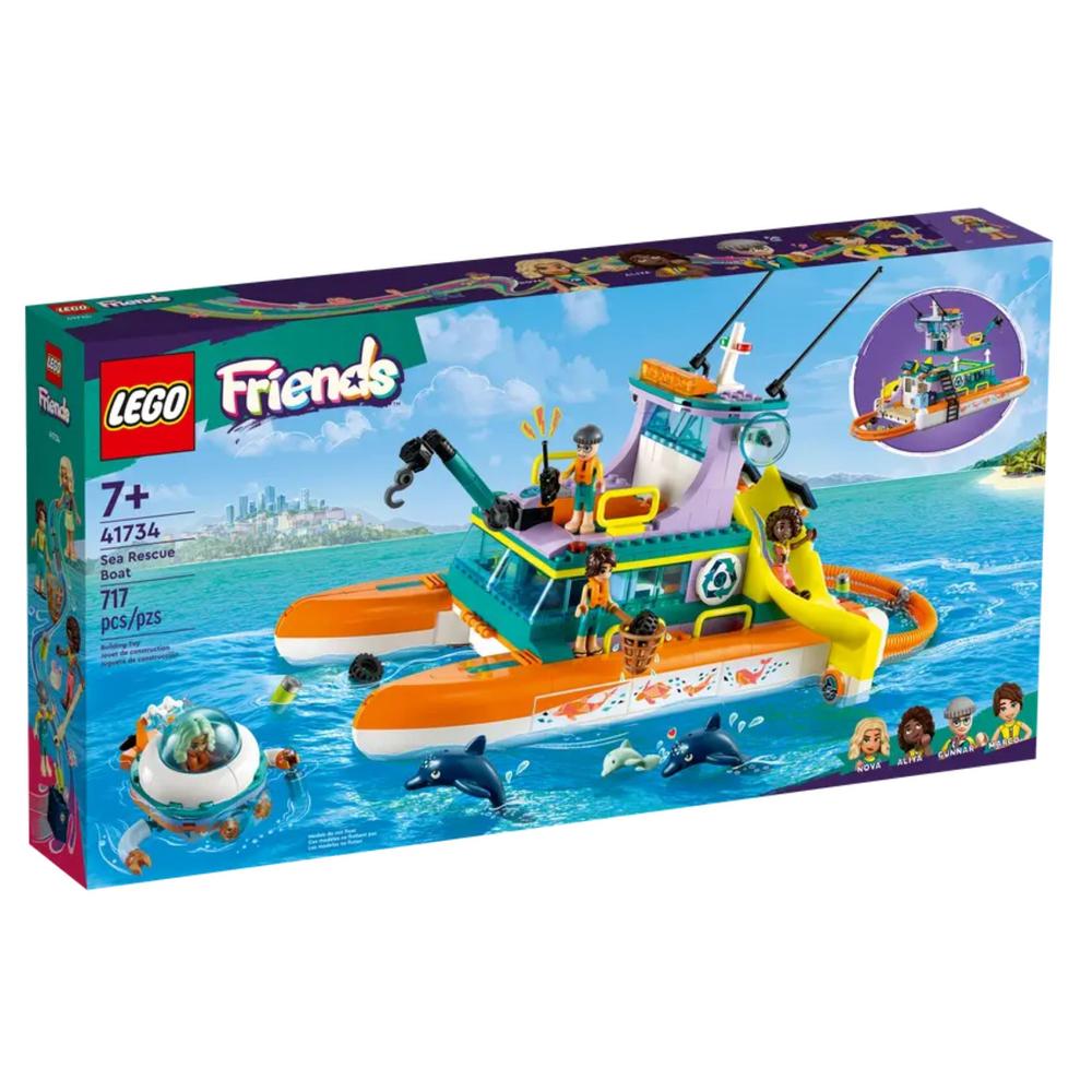 Foto 2 pulgar | Set de Juego Lego Friends Barco de Rescate Marítimo 41734