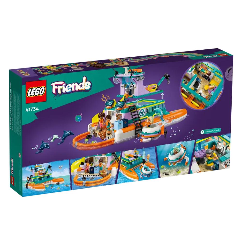 Foto 6 pulgar | Set de Juego Lego Friends Barco de Rescate Marítimo 41734