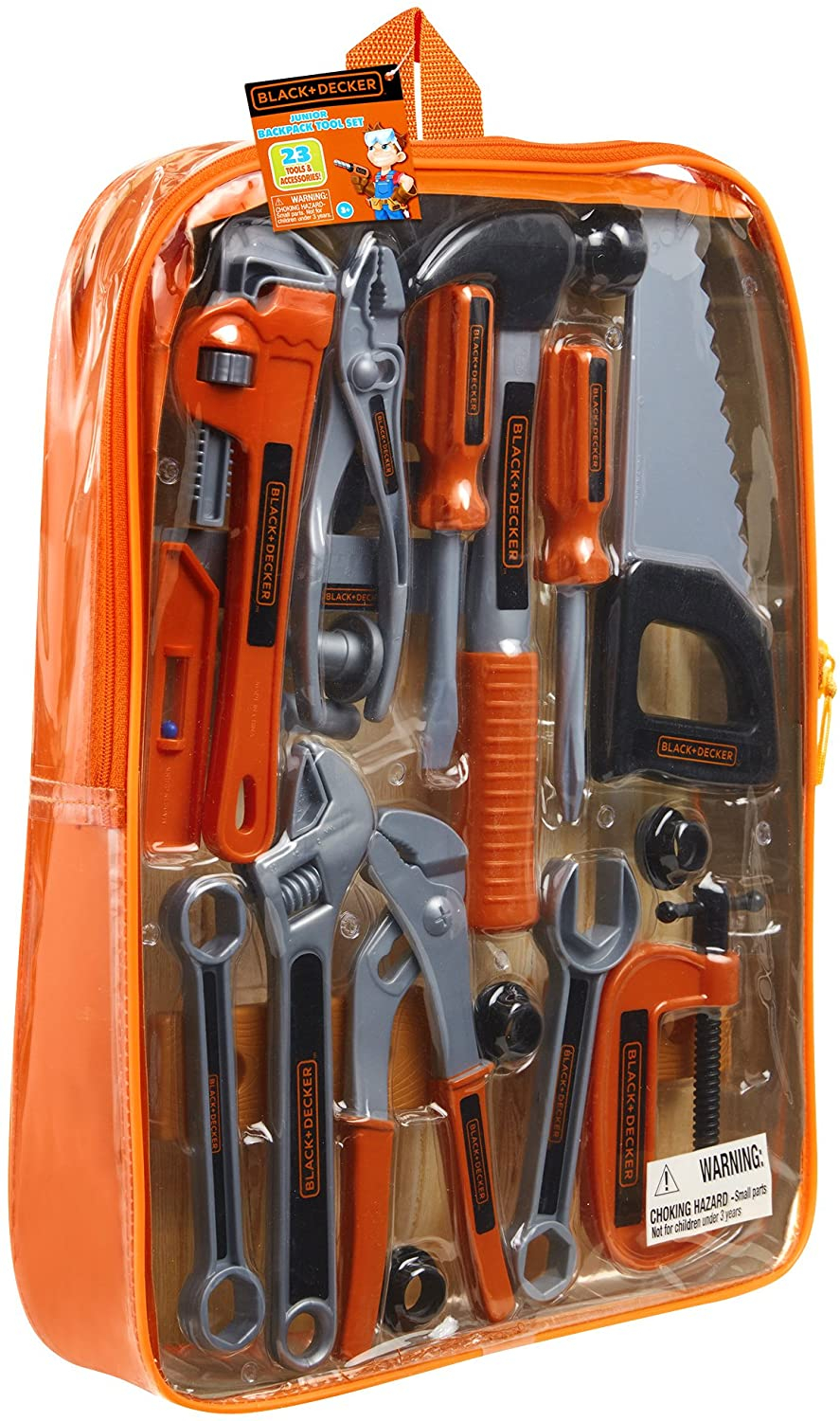 Foto 5 pulgar | Venta Internacional- Set de Herramientas de Juguete con Mochila Black+Decker Jr. 23 Piezas