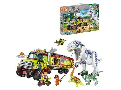 Foto 1 | Bloques de Construcción de Dinosaurios con Jeep 539 Piezas