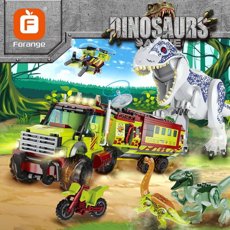 Foto 5 pulgar | Bloques de Construcción de Dinosaurios con Jeep 539 Piezas