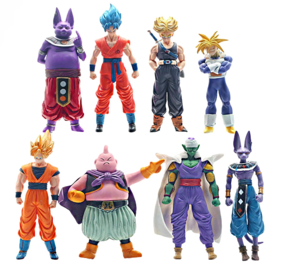 Foto 4 pulgar | Figuras de Acción Dbz Dragon Ball 8 Piezas