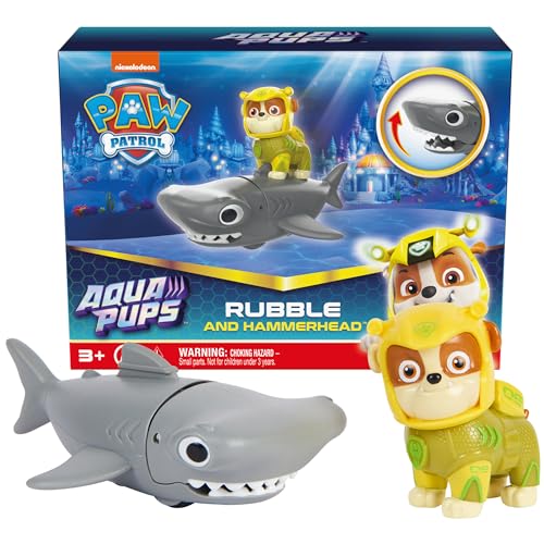 Venta Internacional - Figura de Acción Paw Patrol Aqua Pups Rubble con Cabeza de Martillo