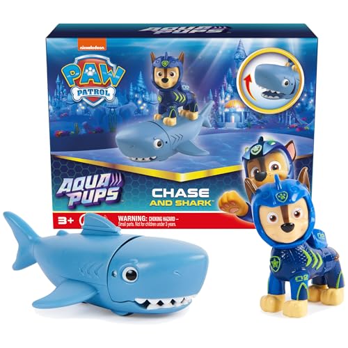 Foto 2 pulgar | Venta Internacional - Set de Figuras de Acción Paw Patrol Aqua Pups Chase con Tiburón