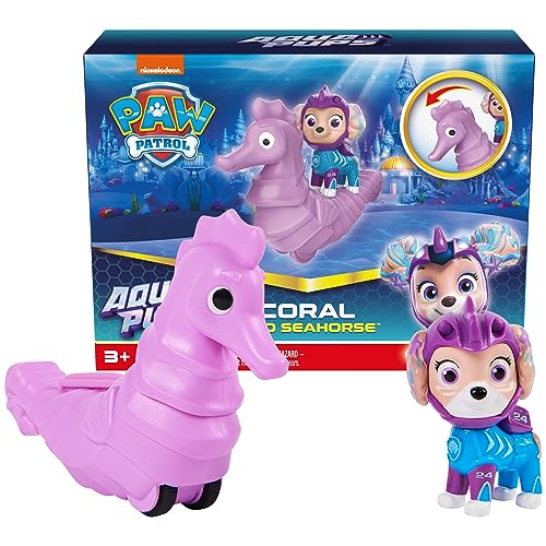 Foto 2 pulgar | Venta Internacional - Set de Figuras de Acción Paw Patrol Aqua Pups Coral con Caballito de Mar