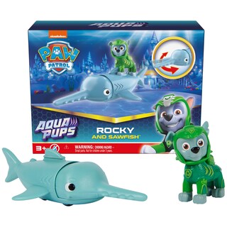 Foto 1 | Rocky con Pez Sierra Figuras de Acción Paw Patrol Aqua Pups - Venta Internacional
