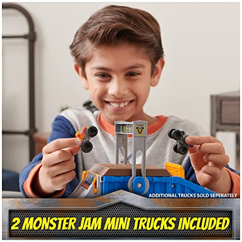 Foto 2 | Venta Internacional - Set De Juego Monster Jam Mini Freestyle Flip Arena Y Almacén