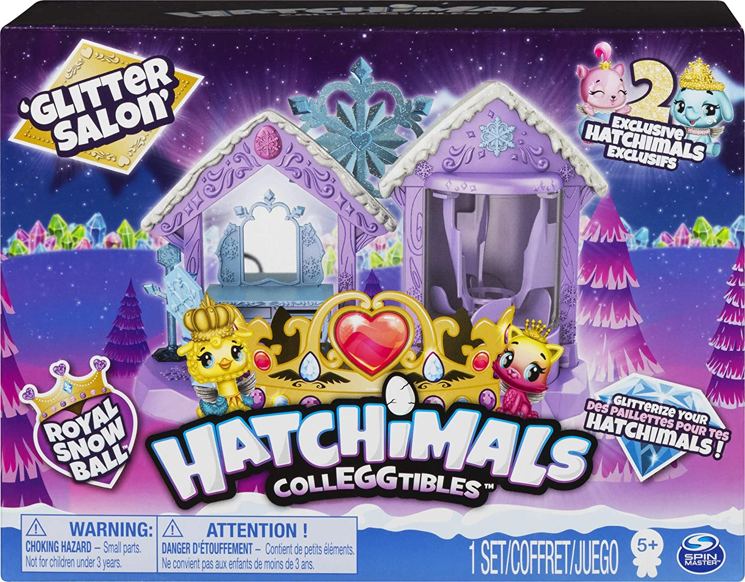 Foto 3 pulgar | Venta Internacional - Playset Hatchimals Colleggtibles Glitter Salón