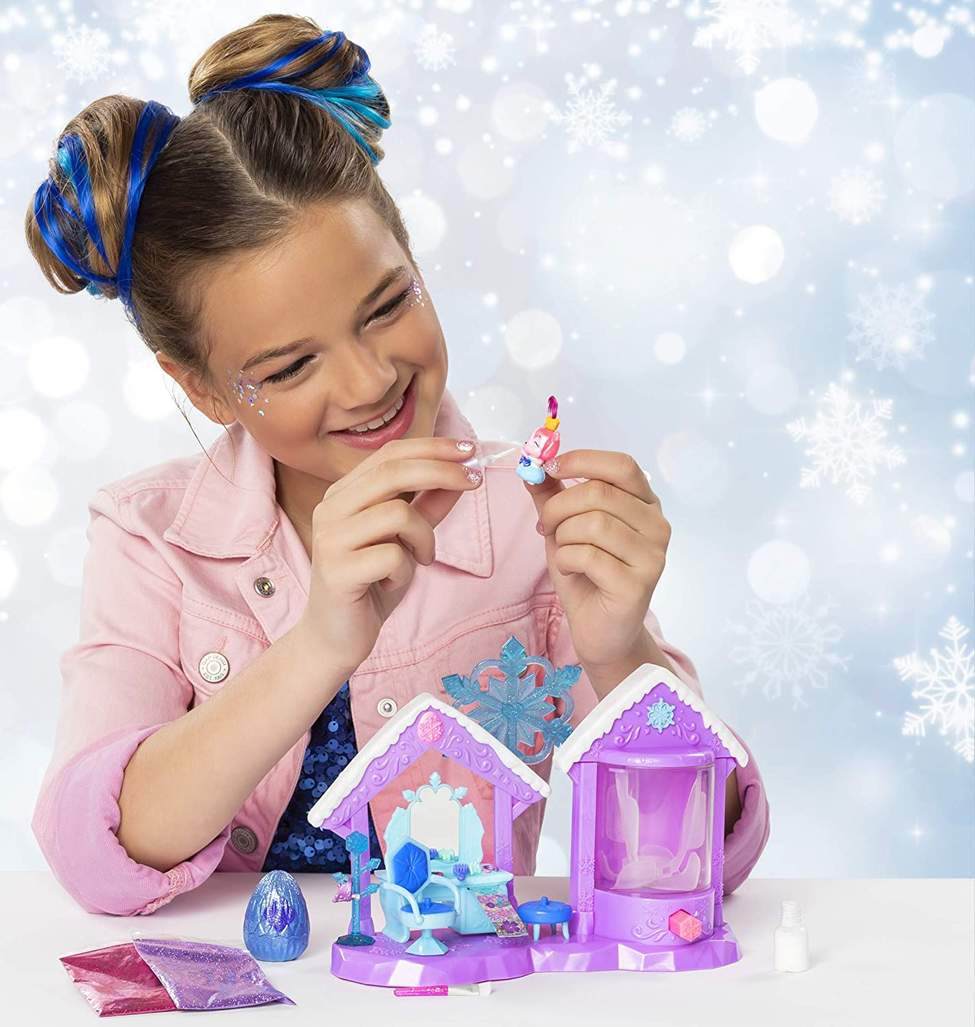 Foto 4 | Venta Internacional - Playset Hatchimals Colleggtibles Glitter Salón