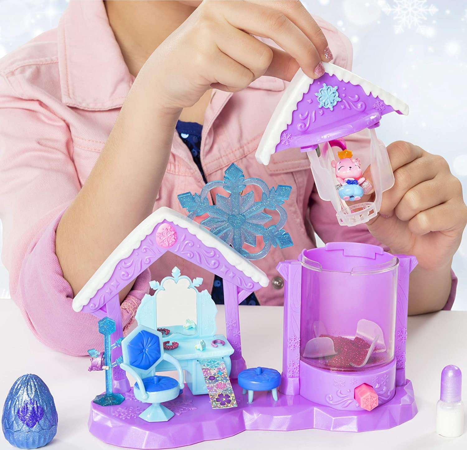 Foto 6 pulgar | Venta Internacional - Playset Hatchimals Colleggtibles Glitter Salón